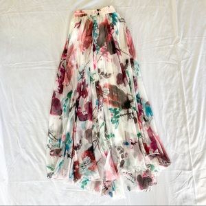 Floral maxi skirt